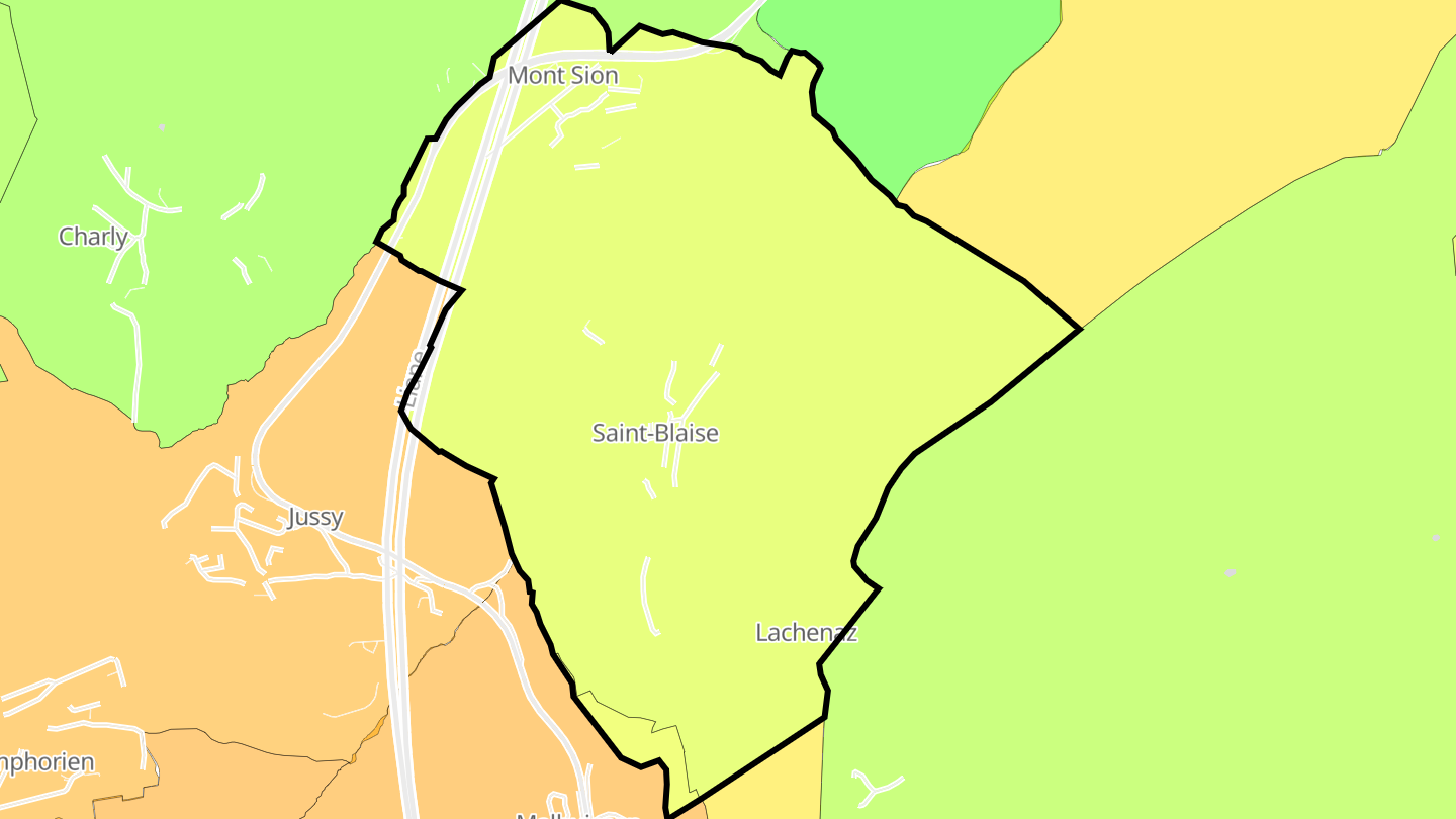 Carte des prix de l'immobilier Saint-Blaise