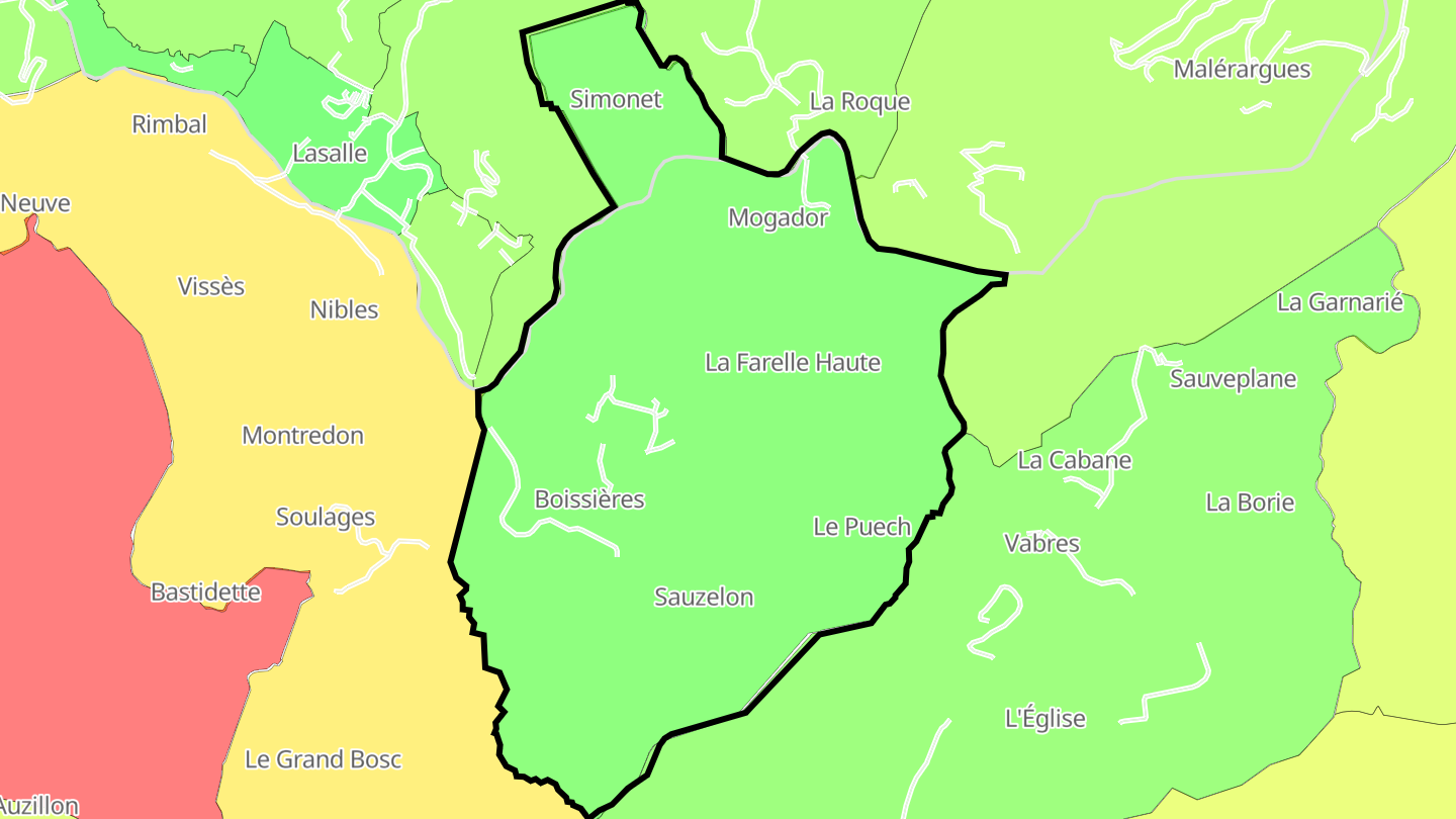 Carte des prix de l'immobilier Saint-Bonnet-de-Salendrinque