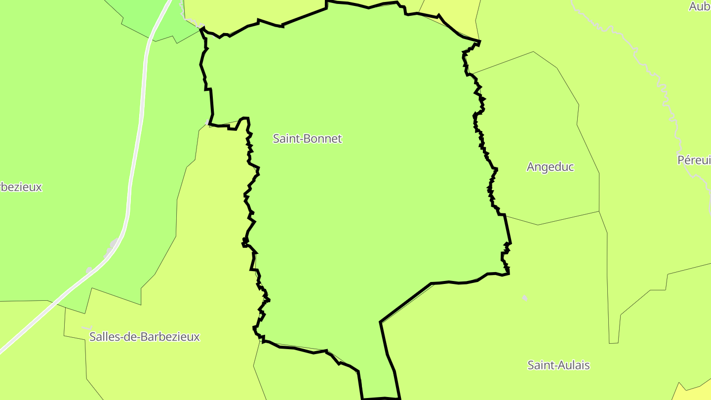 Carte des prix de l'immobilier Saint-Bonnet