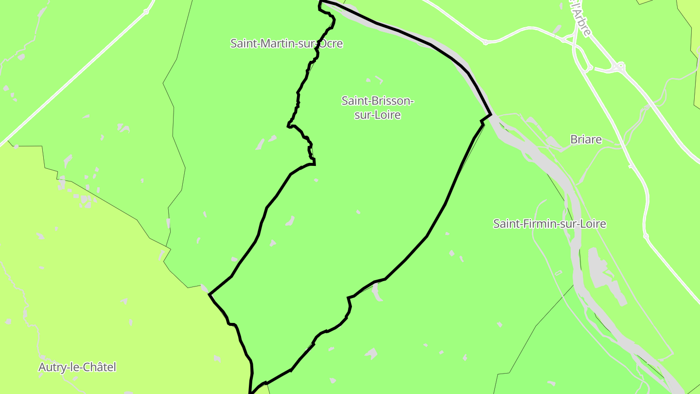 Carte des prix de l'immobilier Saint-Brisson-sur-Loire