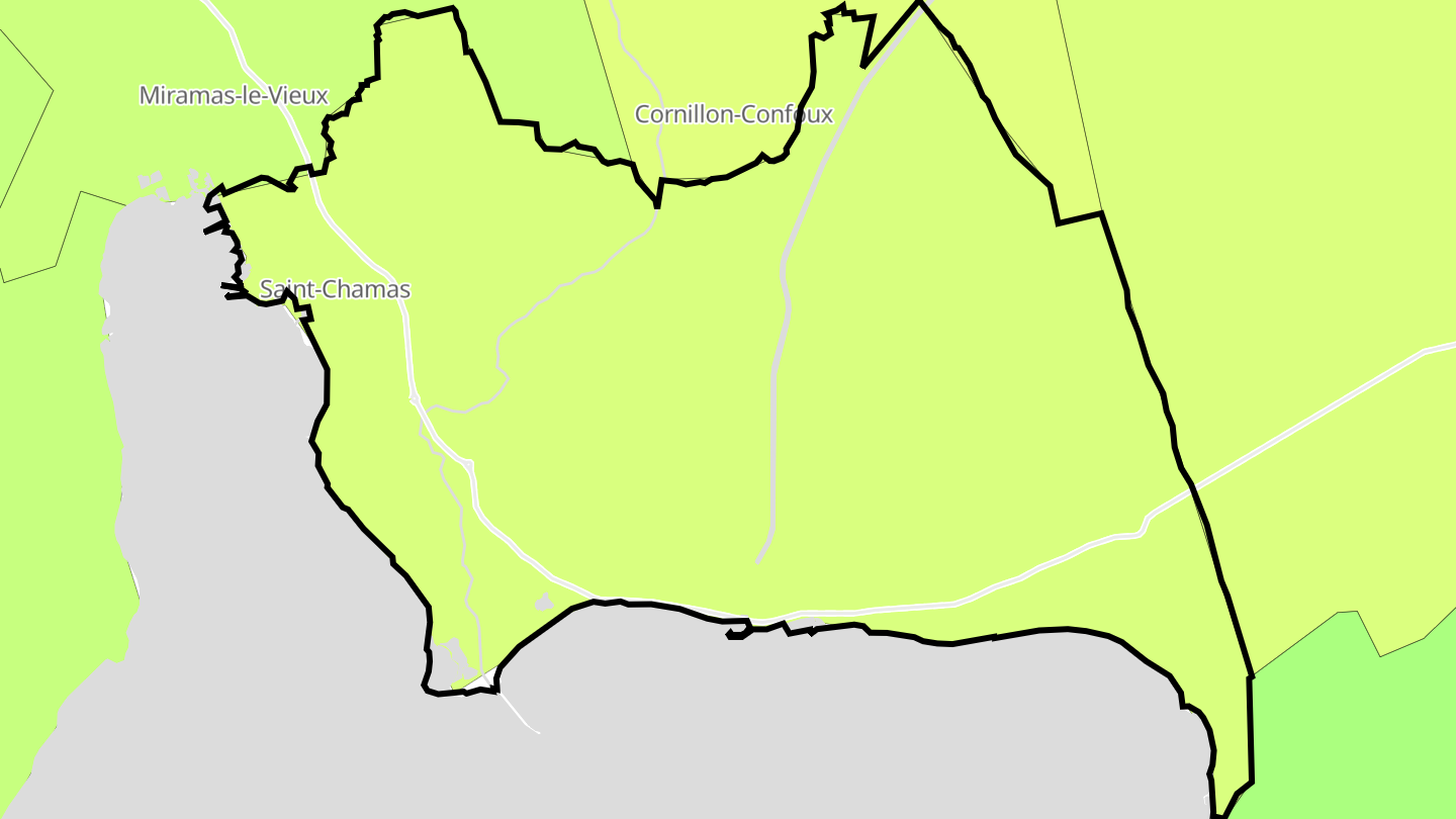 Carte des prix de l'immobilier Saint-Chamas