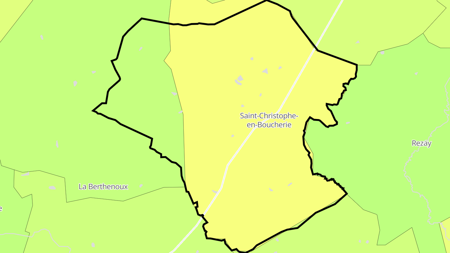 Carte des prix de l'immobilier Saint-Christophe-en-Boucherie