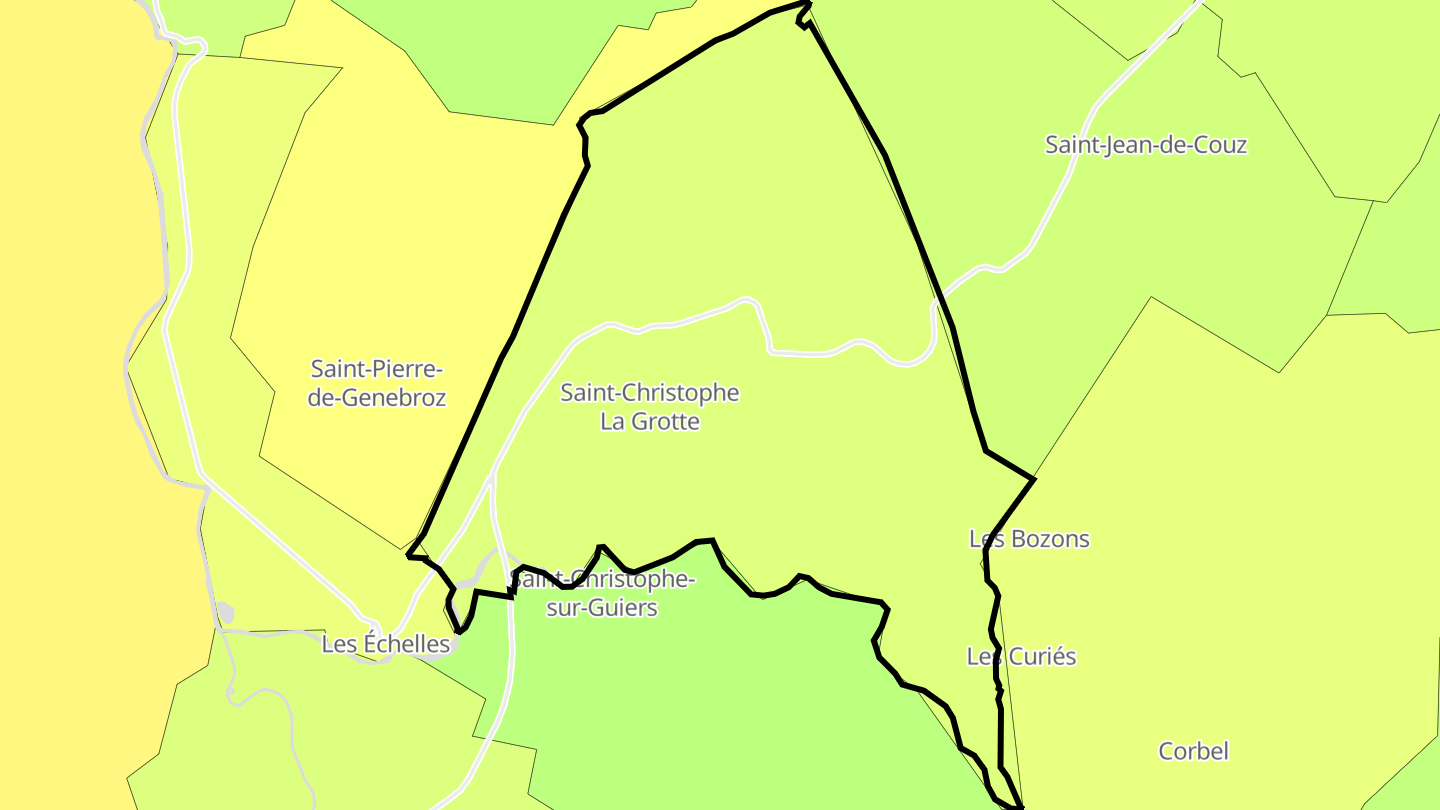 Carte des prix de l'immobilier Saint-Christophe