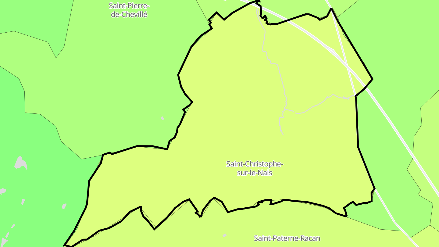 Carte des prix de l'immobilier Saint-Christophe-sur-le-Nais