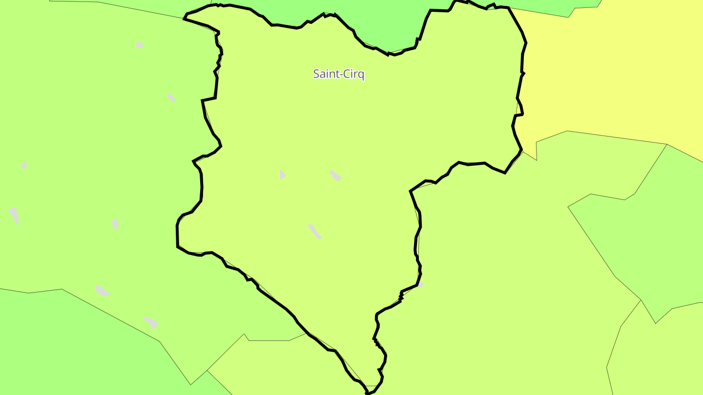 Carte des prix de l'immobilier Saint-Cirq