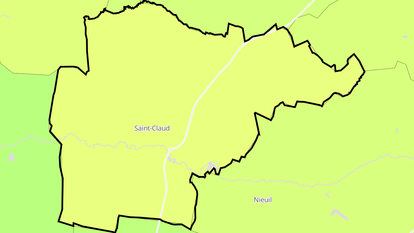 Carte des prix de l'immobilier Saint-Claud