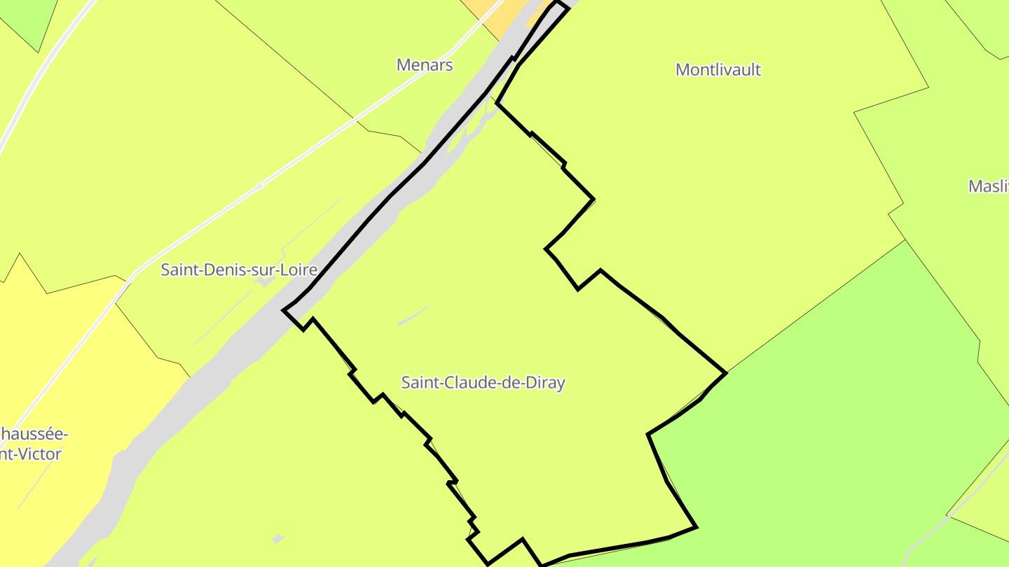 Carte des prix de l'immobilier Saint-Claude-de-Diray