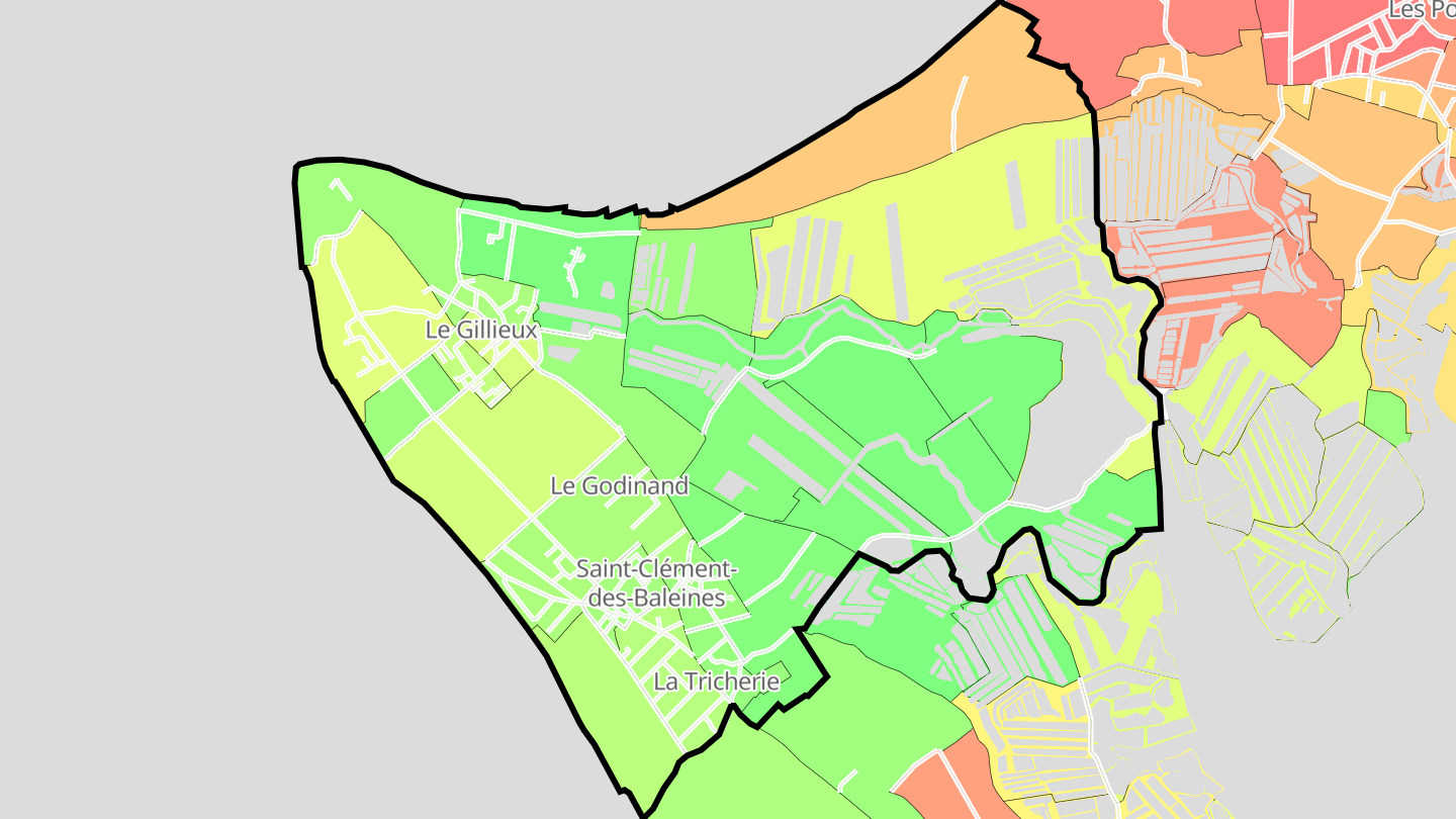 Carte des prix de l'immobilier Saint-Clément-des-Baleines