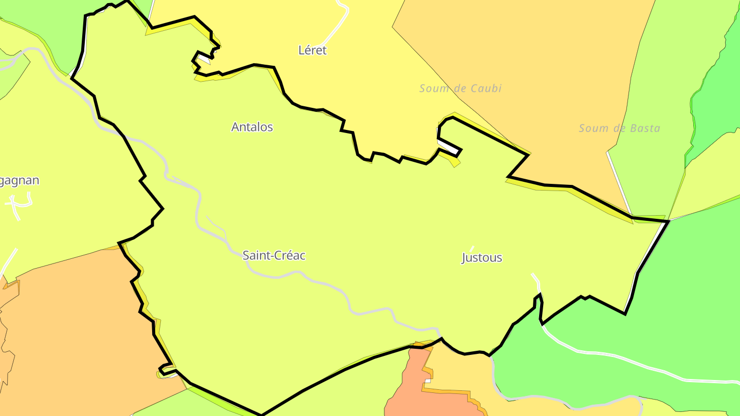 Carte des prix de l'immobilier Saint-Créac