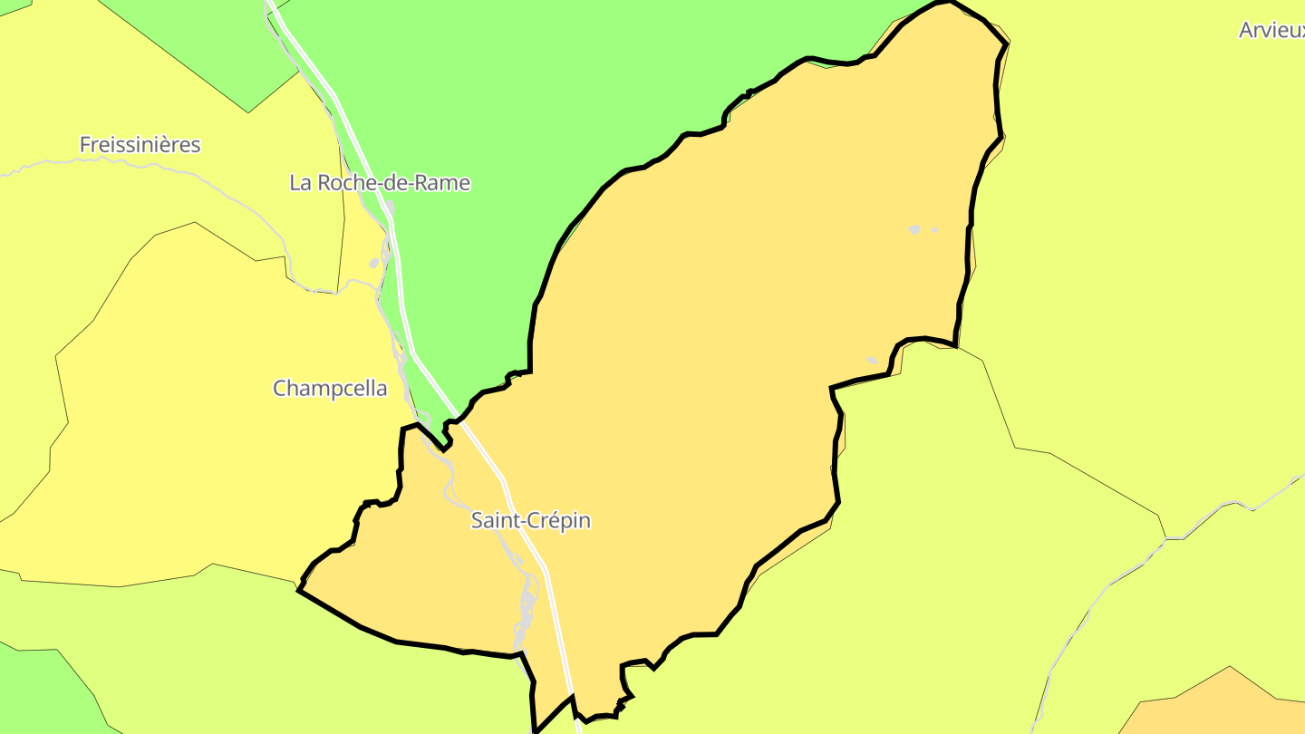 Carte des prix de l'immobilier Saint-Crépin