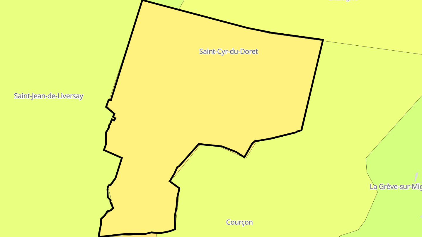 Carte des prix de l'immobilier Saint-Cyr-du-Doret