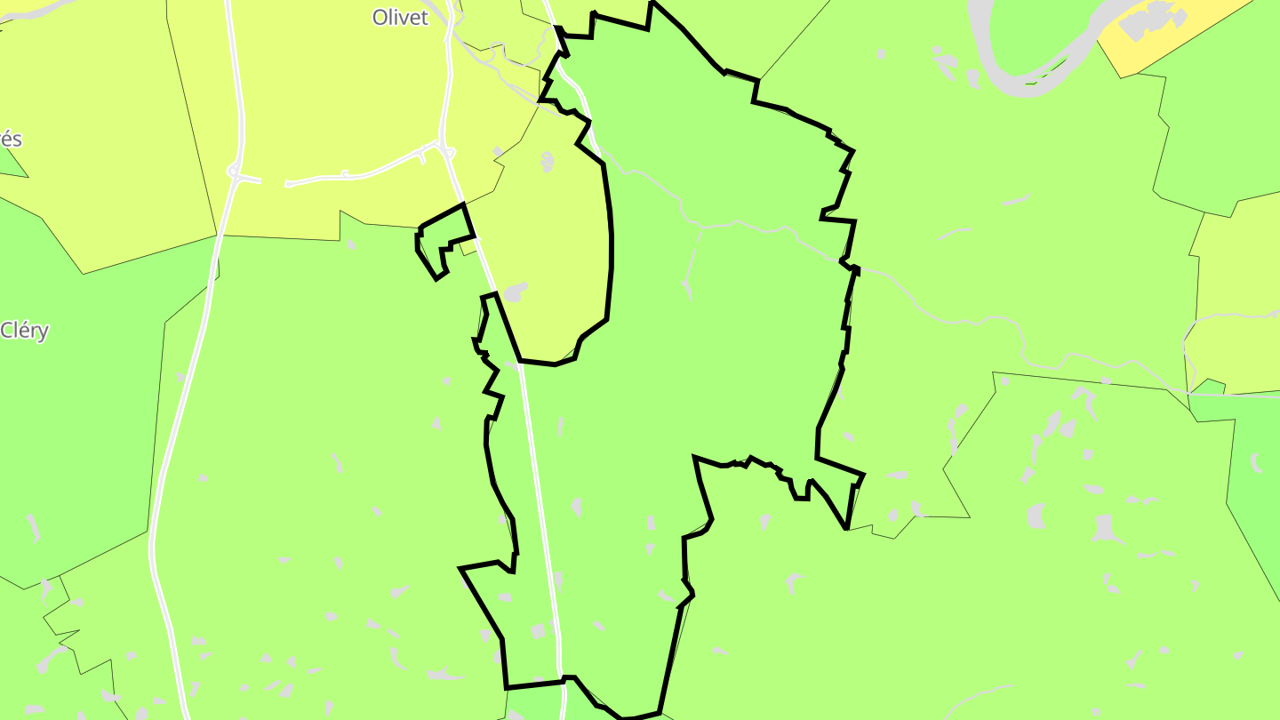 Carte des prix de l'immobilier Saint-Cyr-en-Val