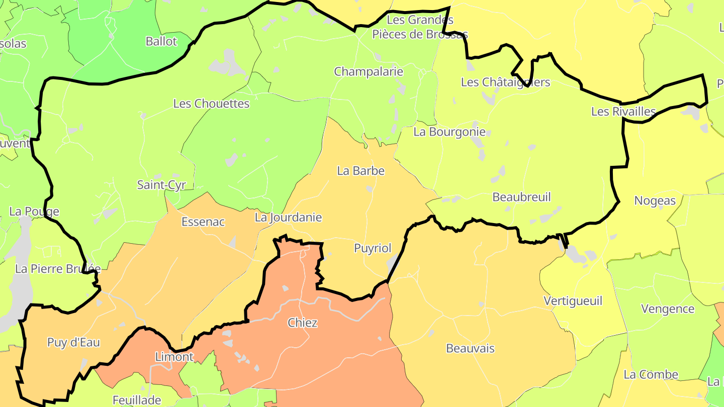Carte des prix de l'immobilier Saint-Cyr