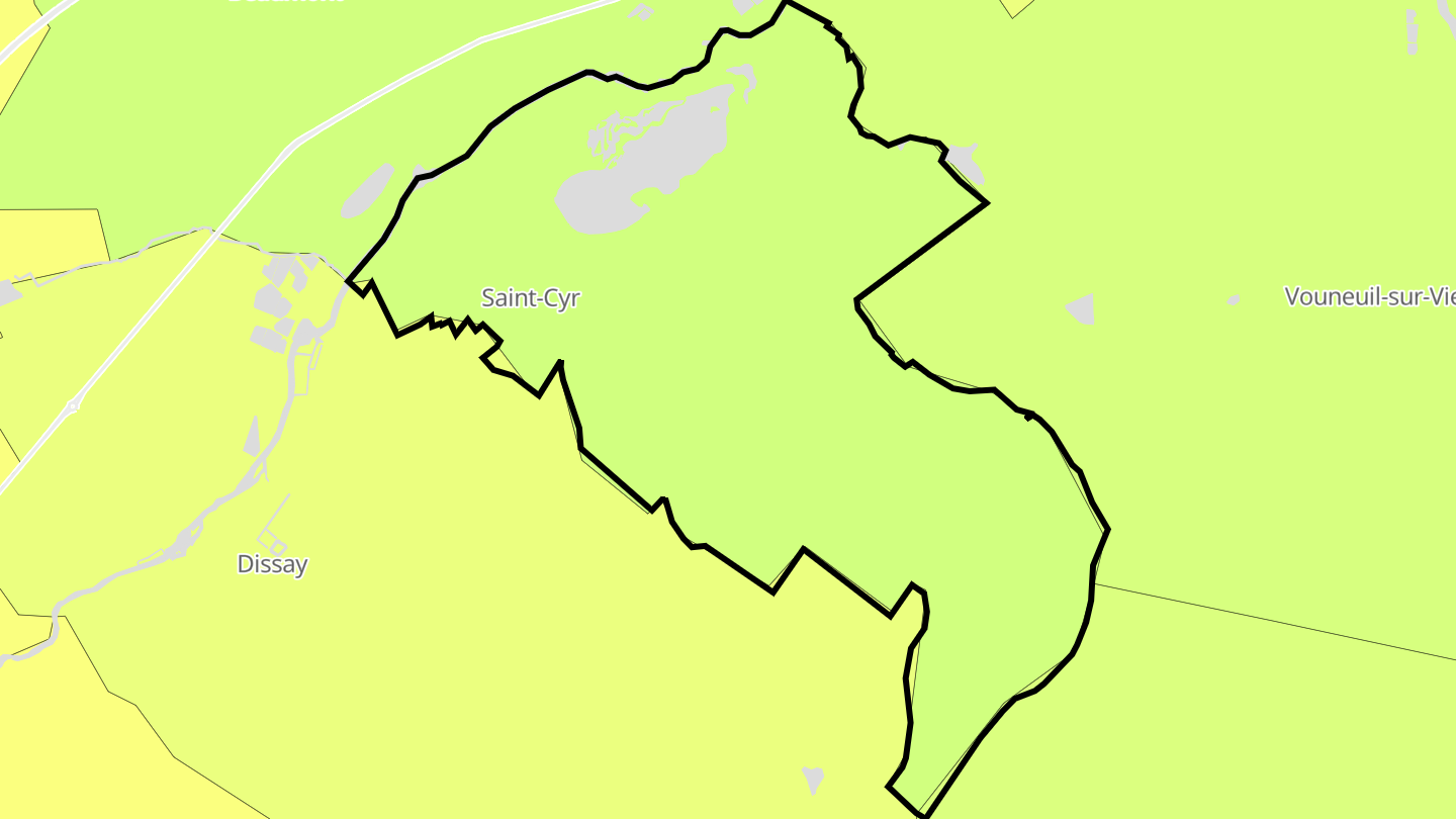 Carte des prix de l'immobilier Saint-Cyr