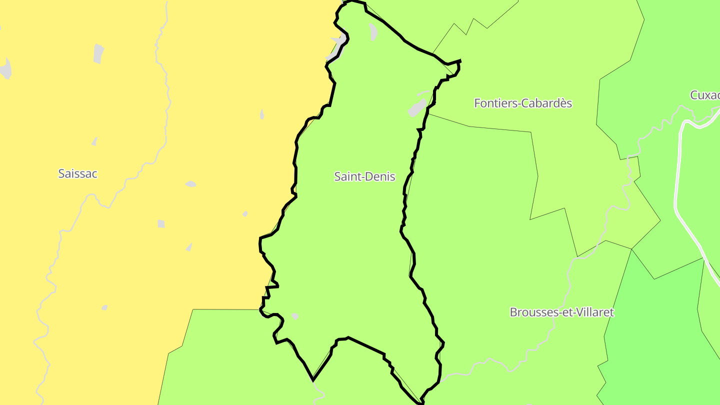 Carte des prix de l'immobilier Saint-Denis