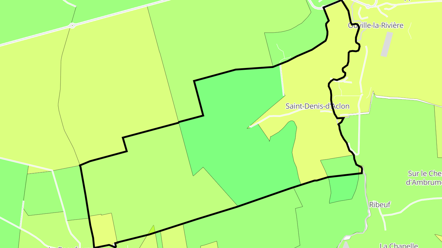 Carte des prix de l'immobilier Saint-Denis-d'Aclon