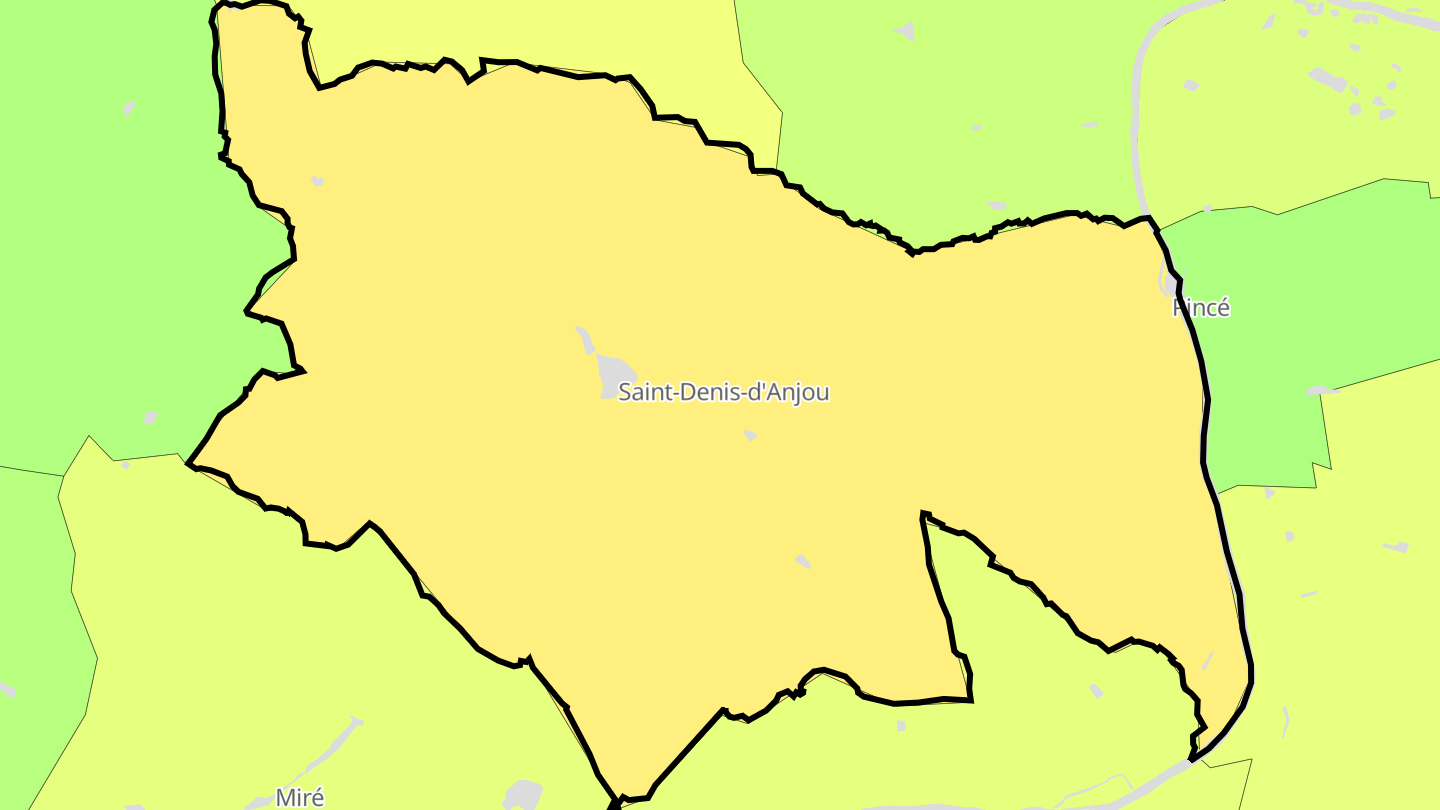 Carte des prix de l'immobilier Saint-Denis-d'Anjou