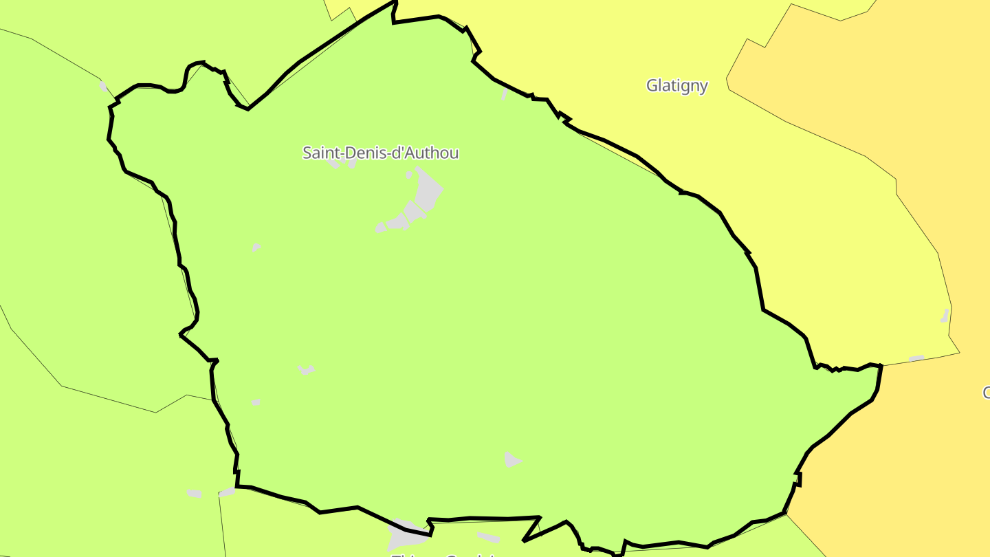 Carte des prix de l'immobilier Saint-Denis-d'Authou