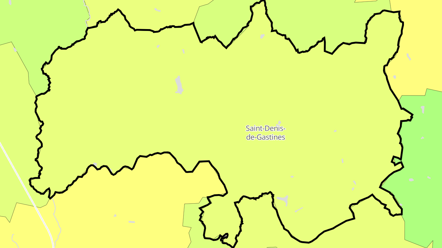 Carte des prix de l'immobilier Saint-Denis-de-Gastines