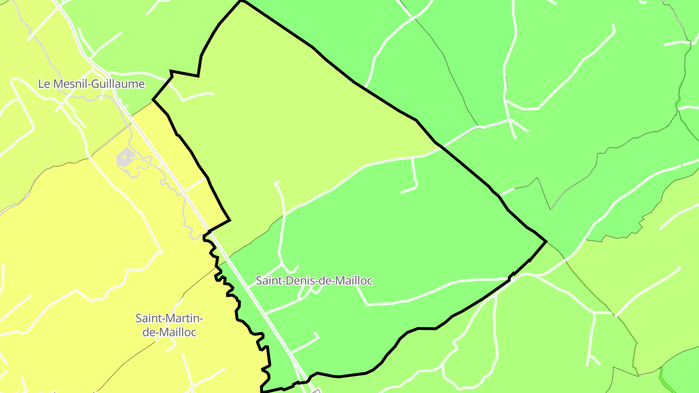 Carte des prix de l'immobilier Saint-Denis-de-Mailloc