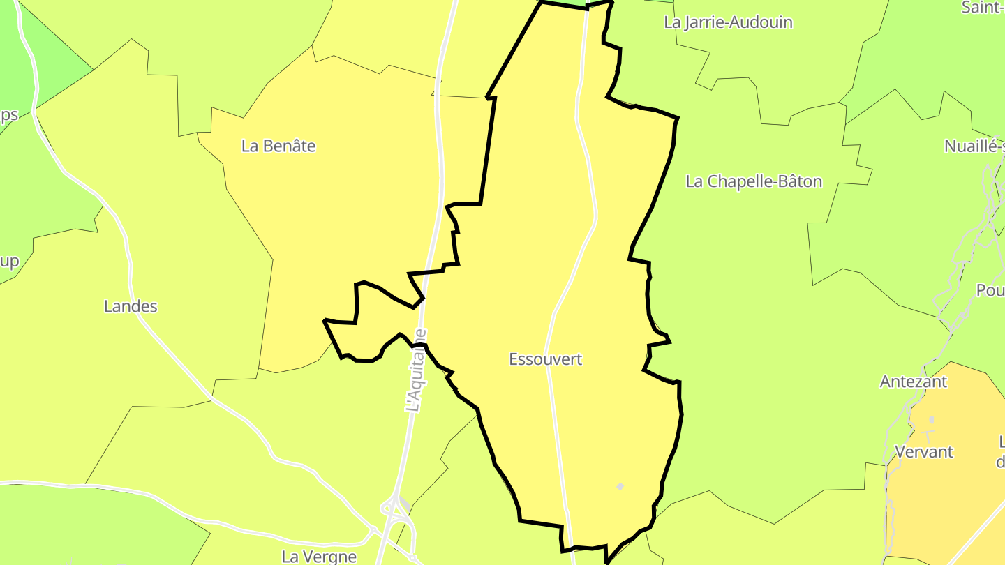 Carte des prix de l'immobilier Saint-Denis-du-Pin