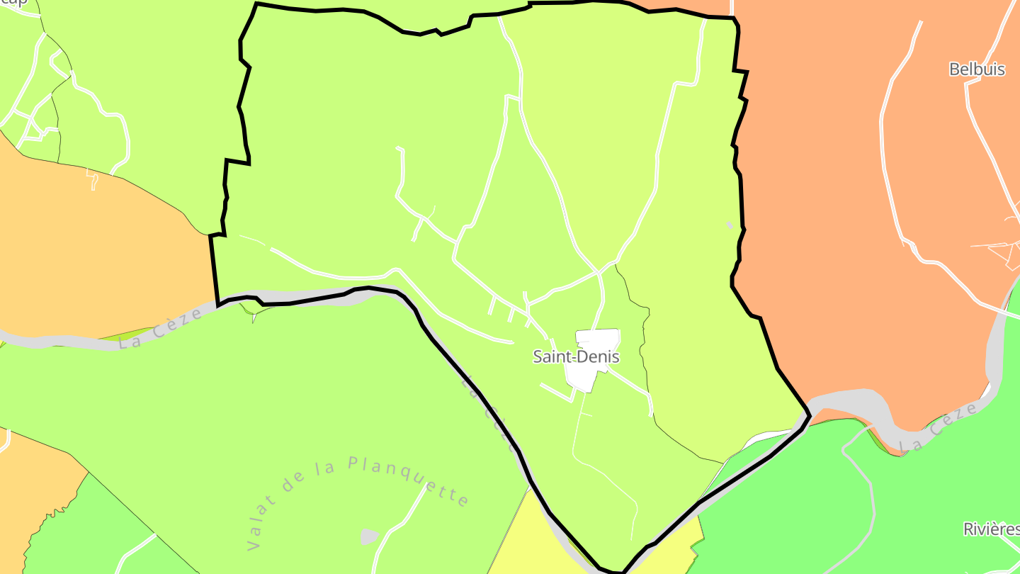 Carte des prix de l'immobilier Saint-Denis