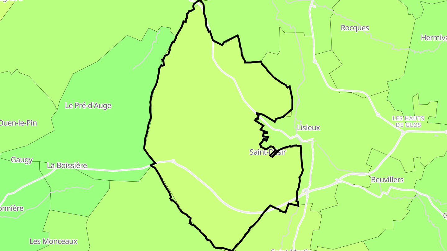 Carte des prix de l'immobilier Saint-Désir