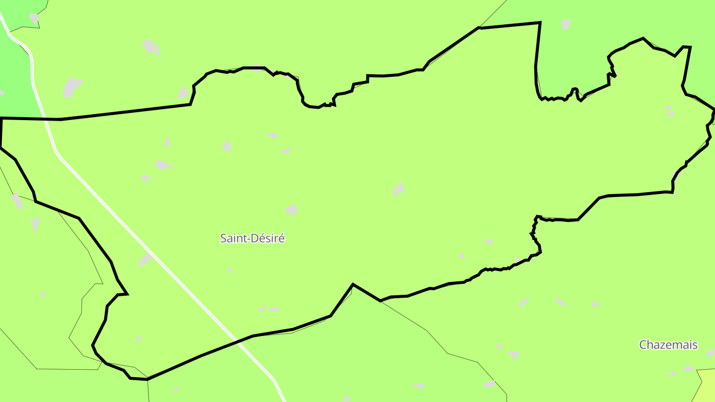 Carte des prix de l'immobilier Saint-Désiré