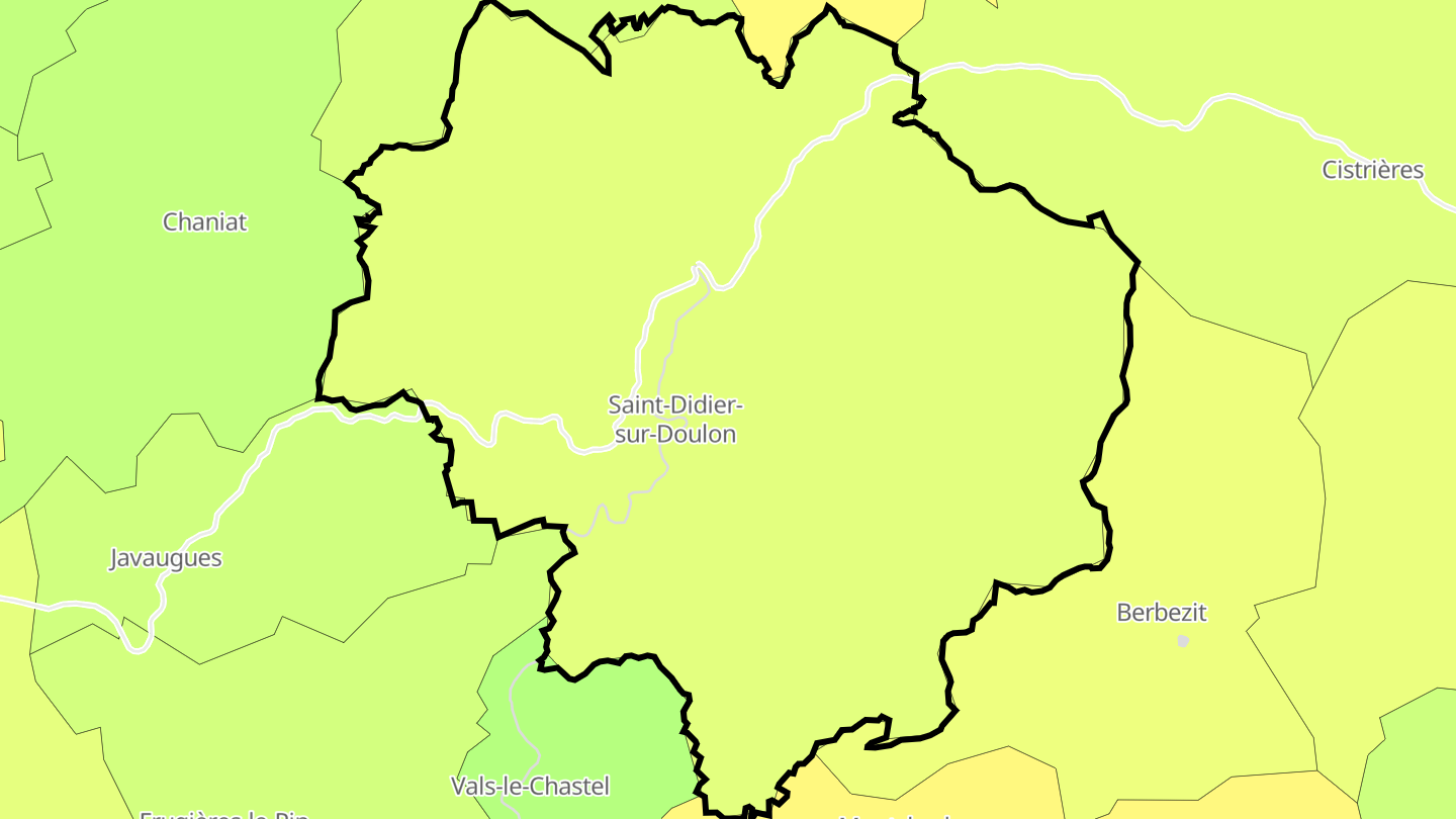 Carte des prix de l'immobilier Saint-Didier-sur-Doulon