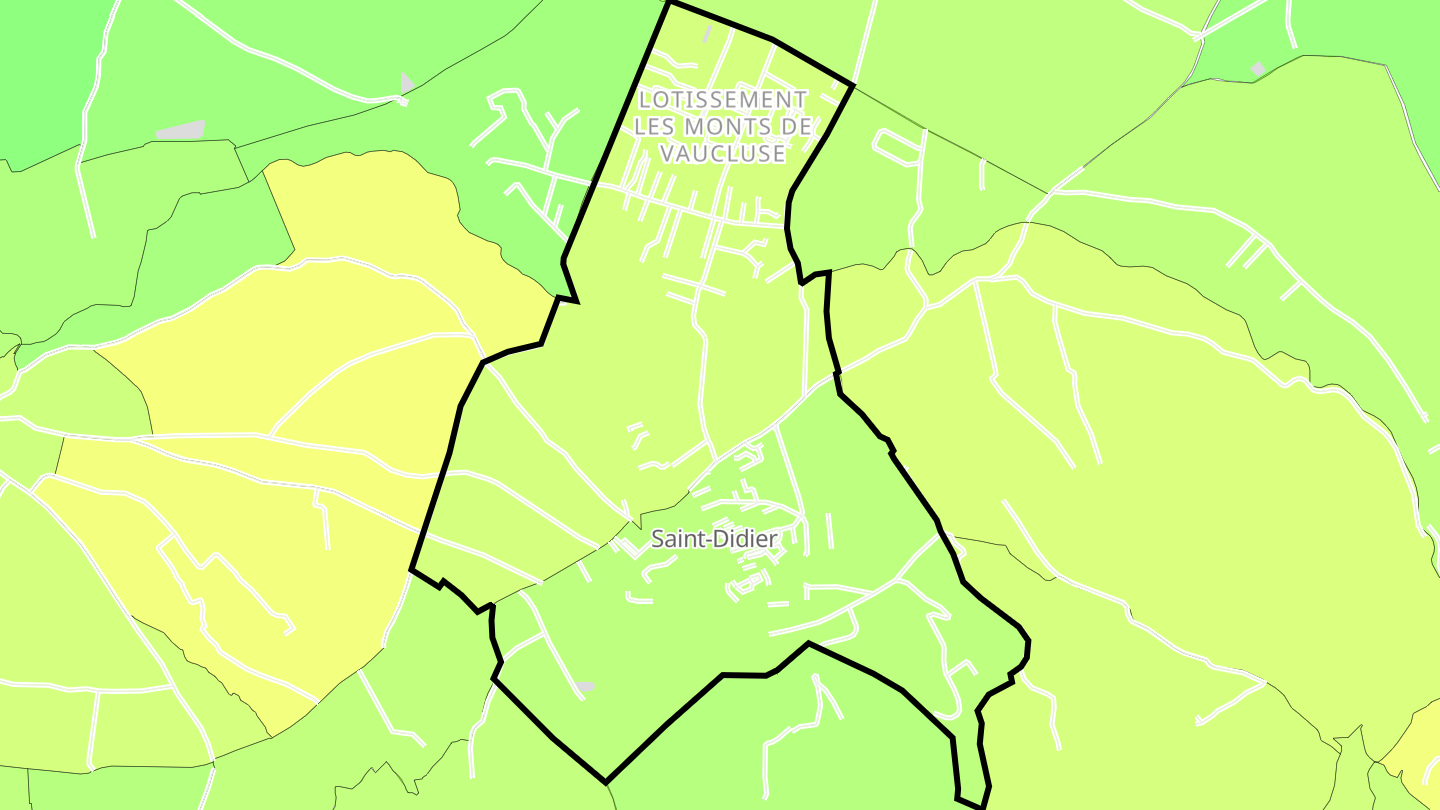Carte des prix de l'immobilier Saint-Didier