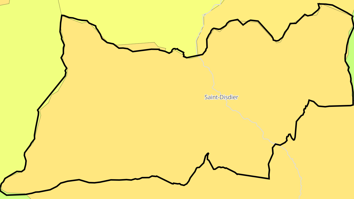 Carte des prix de l'immobilier Saint-Disdier