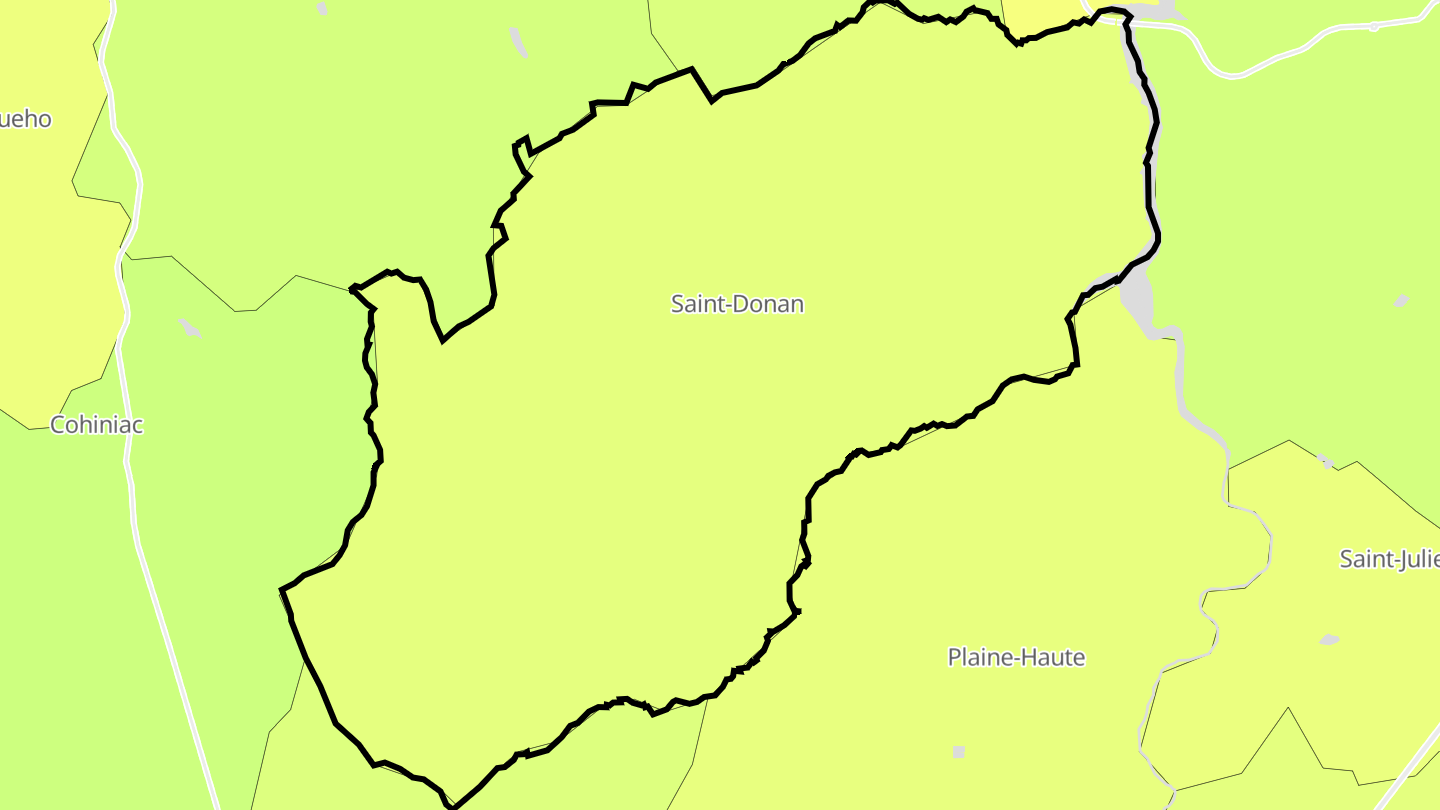 Carte des prix de l'immobilier Saint-Donan