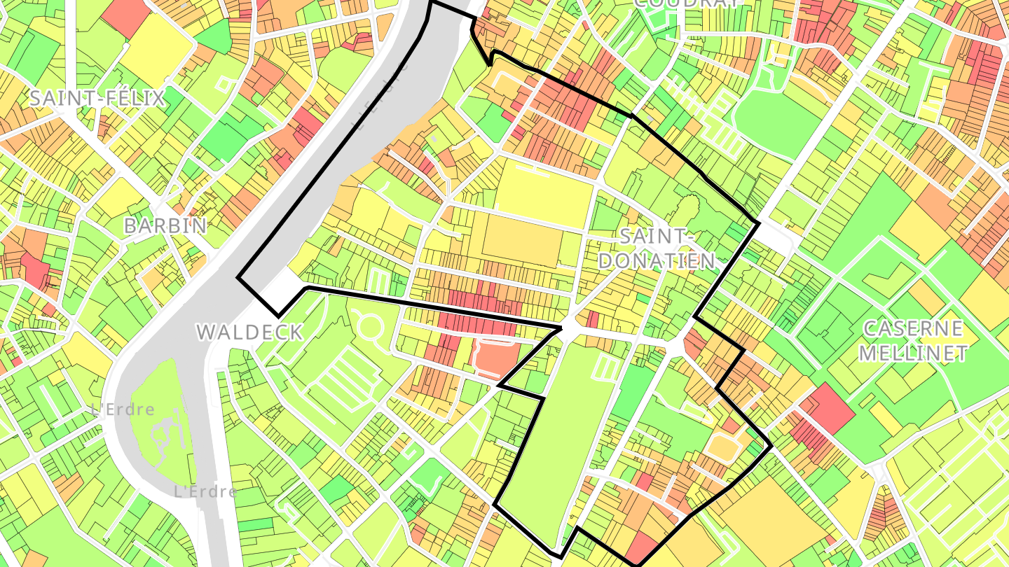 Carte des prix de l'immobilier Saint-Donatien