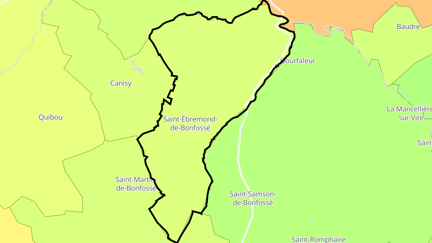 Carte des prix de l'immobilier Saint-Ébremond-de-Bonfossé
