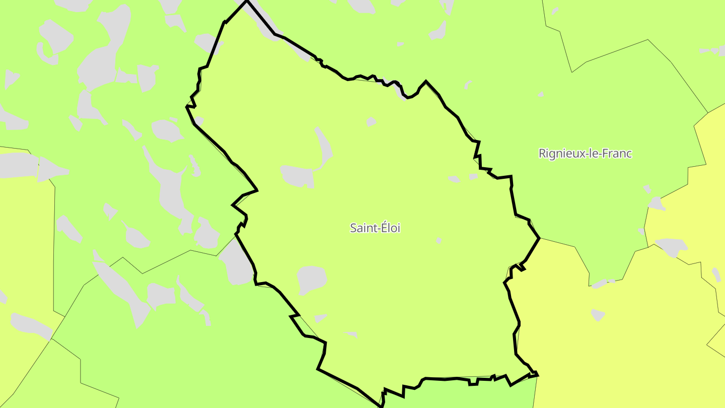 Carte des prix de l'immobilier Saint-Éloi