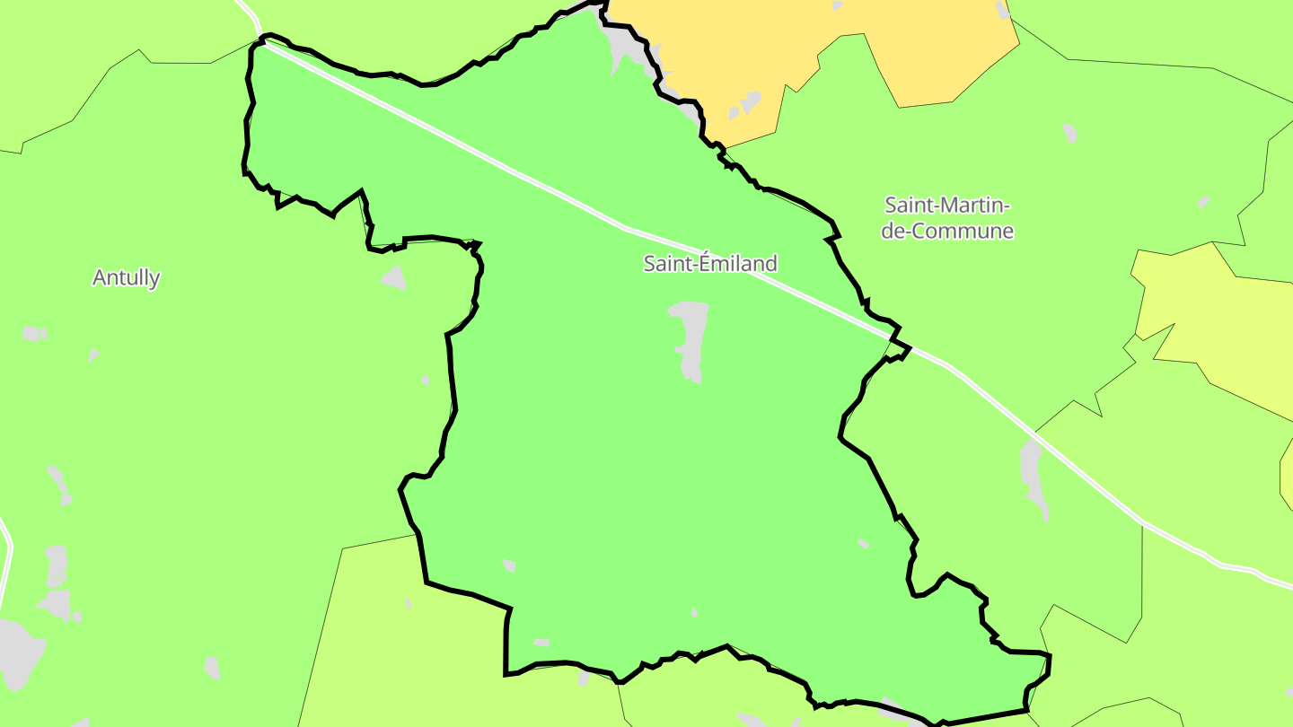 Carte des prix de l'immobilier Saint-Émiland