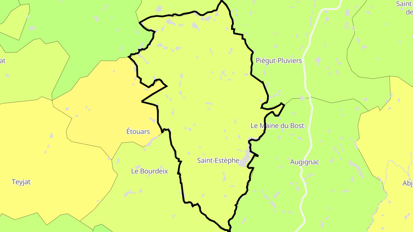 Carte des prix de l'immobilier Saint-Estèphe
