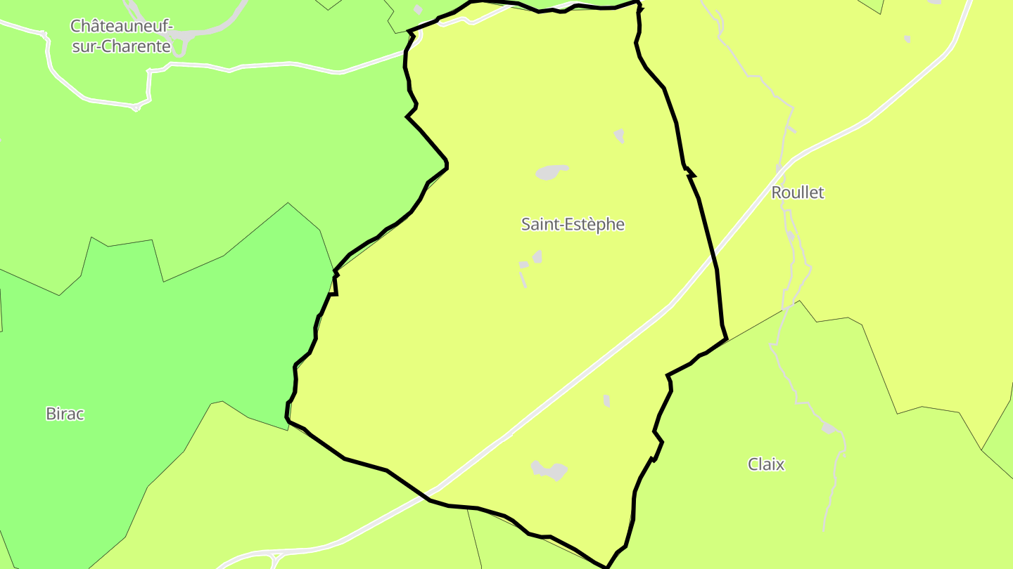 Carte des prix de l'immobilier Saint-Estèphe
