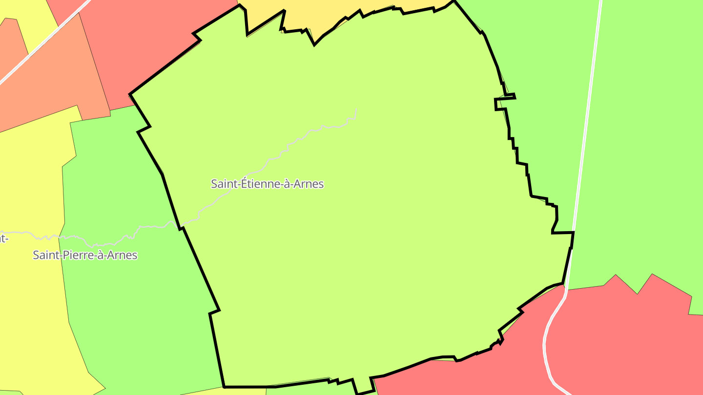 Carte des prix de l'immobilier Saint-Étienne-à-Arnes