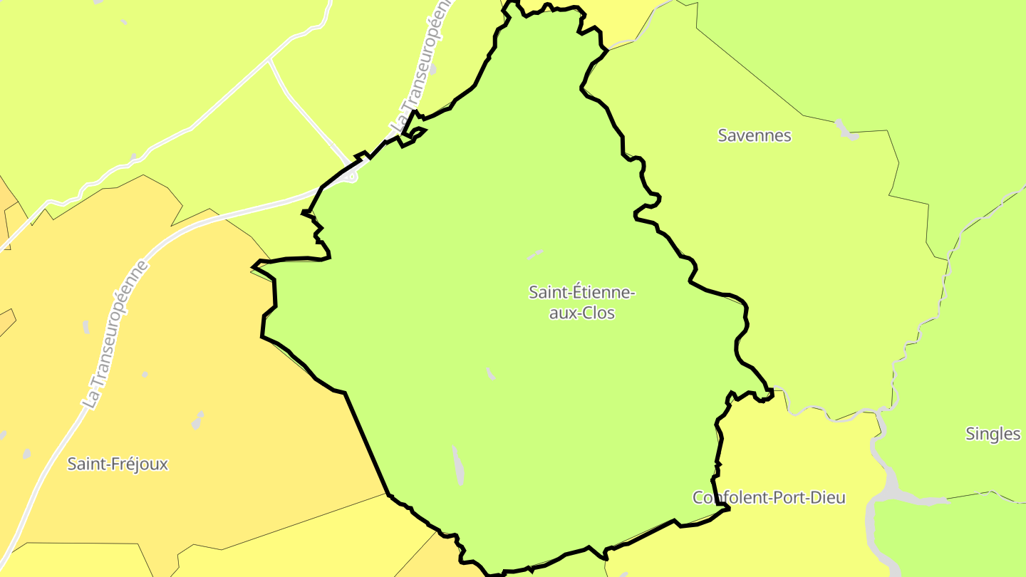 Carte des prix de l'immobilier Saint-Étienne-aux-Clos