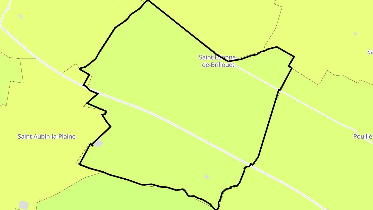 Carte des prix de l'immobilier Saint-Étienne-de-Brillouet