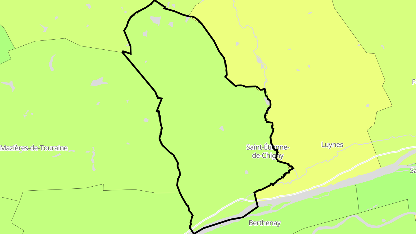 Carte des prix de l'immobilier Saint-Étienne-de-Chigny