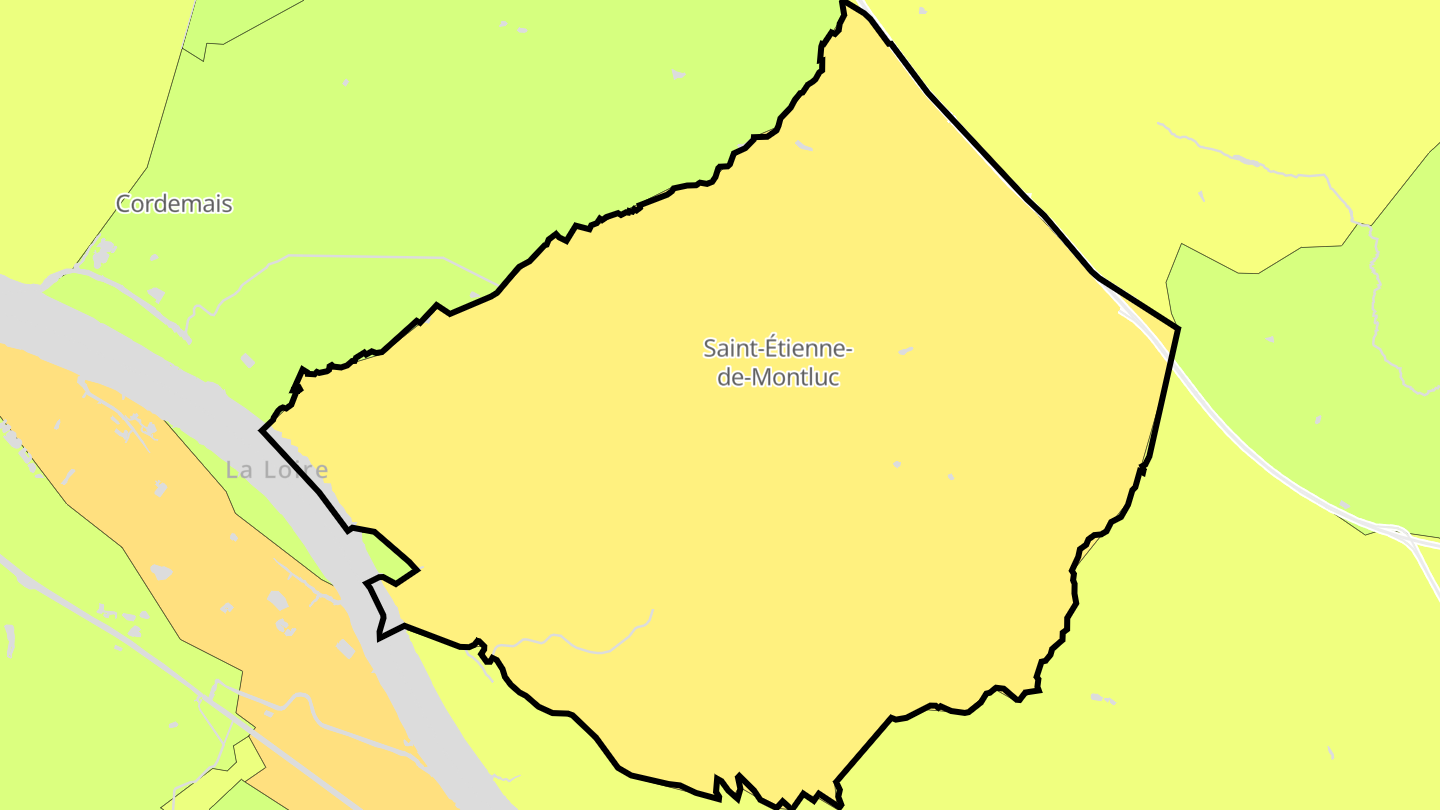 Carte des prix de l'immobilier Saint-Étienne-de-Montluc
