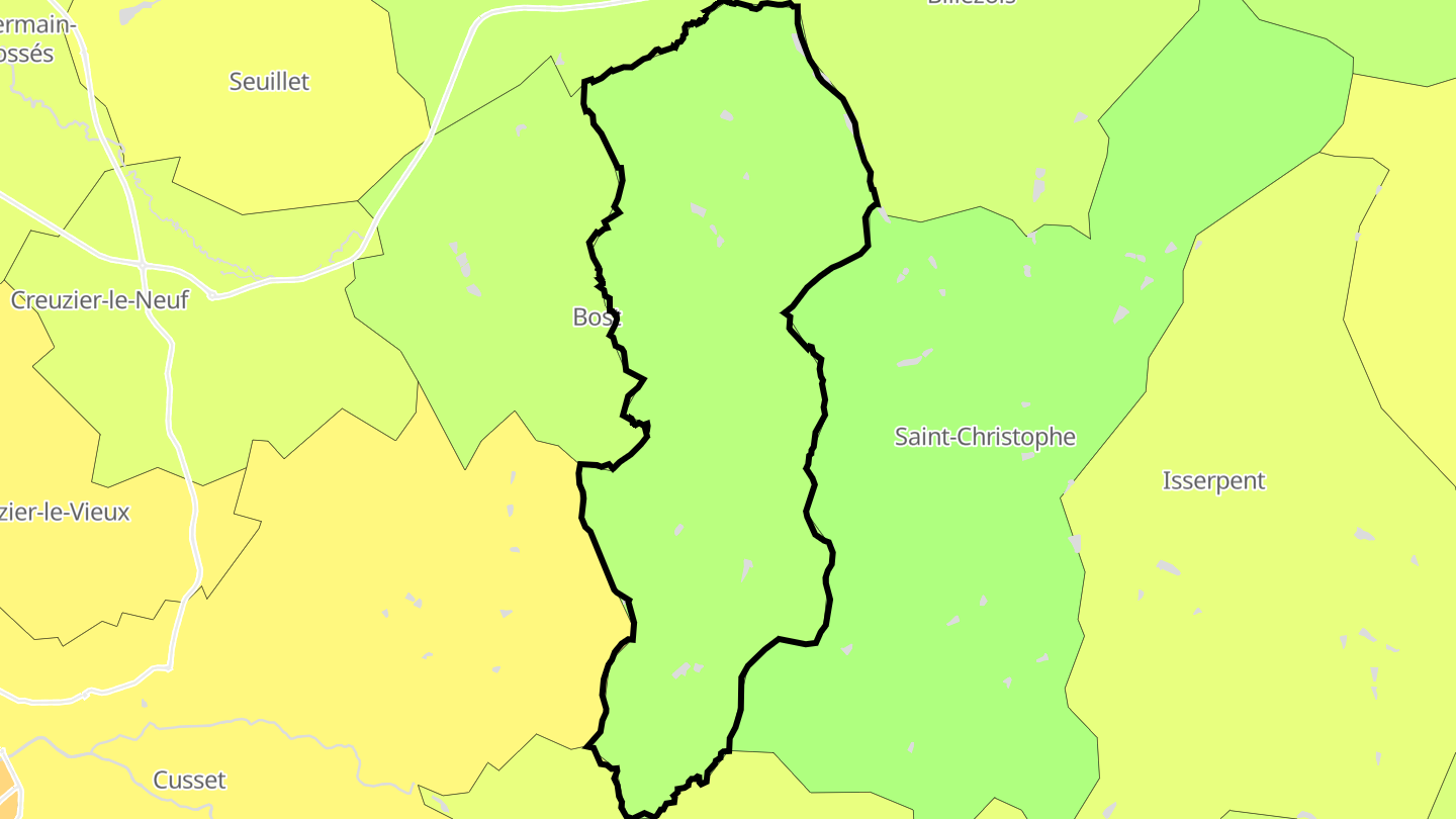 Carte des prix de l'immobilier Saint-Étienne-de-Vicq