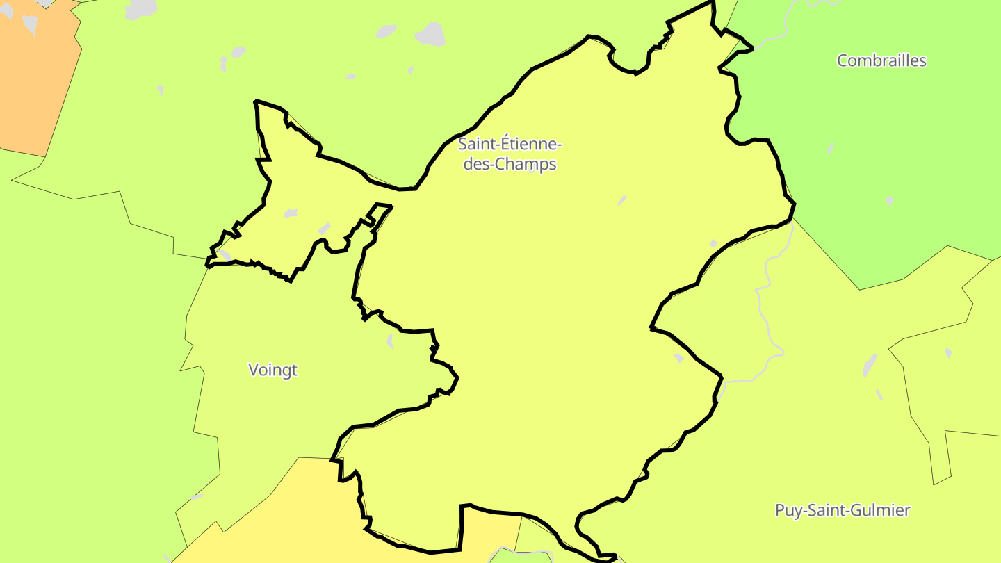 Carte des prix de l'immobilier Saint-Étienne-des-Champs