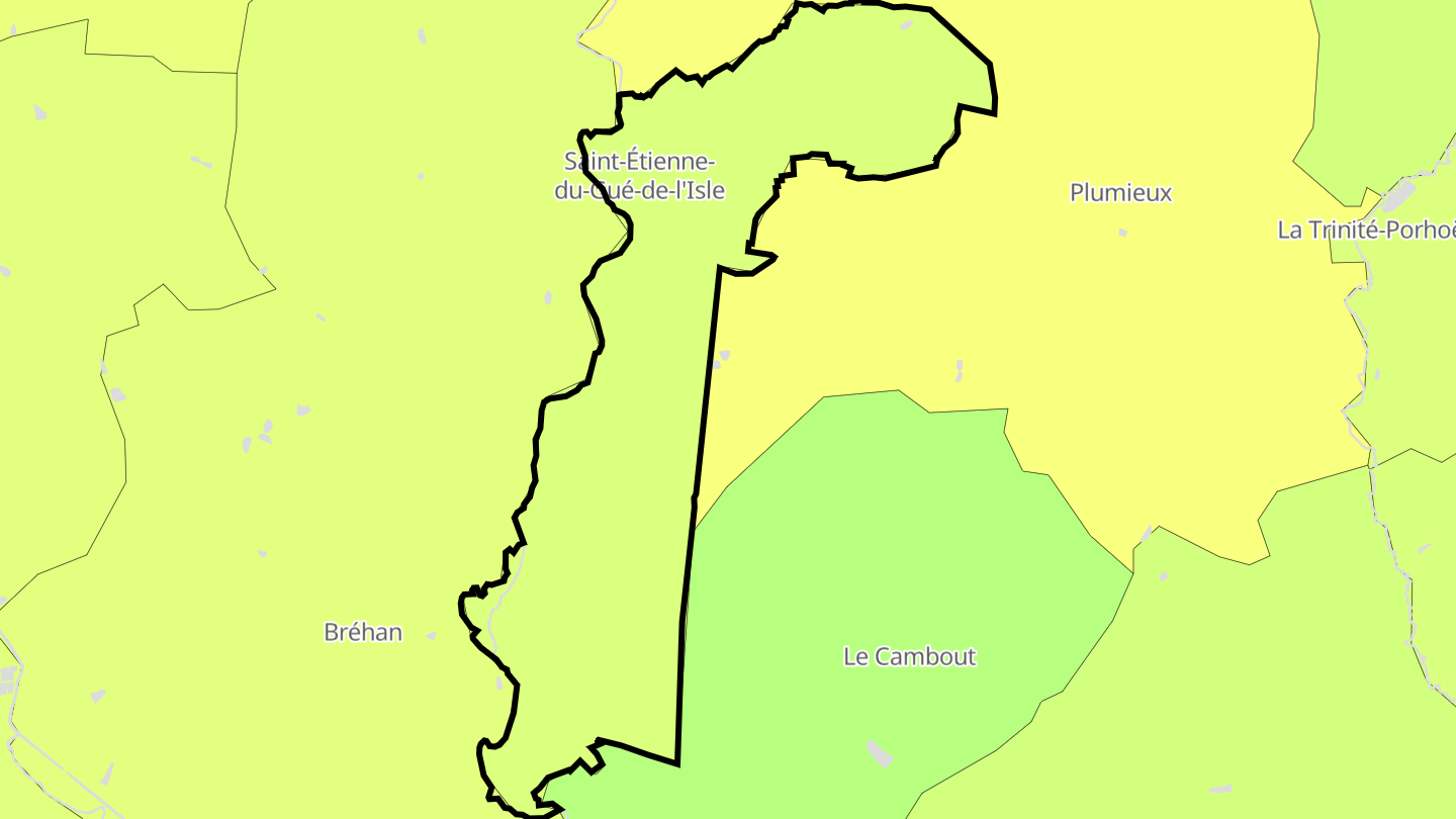 Carte des prix de l'immobilier Saint-Étienne-du-Gué-de-l'Isle