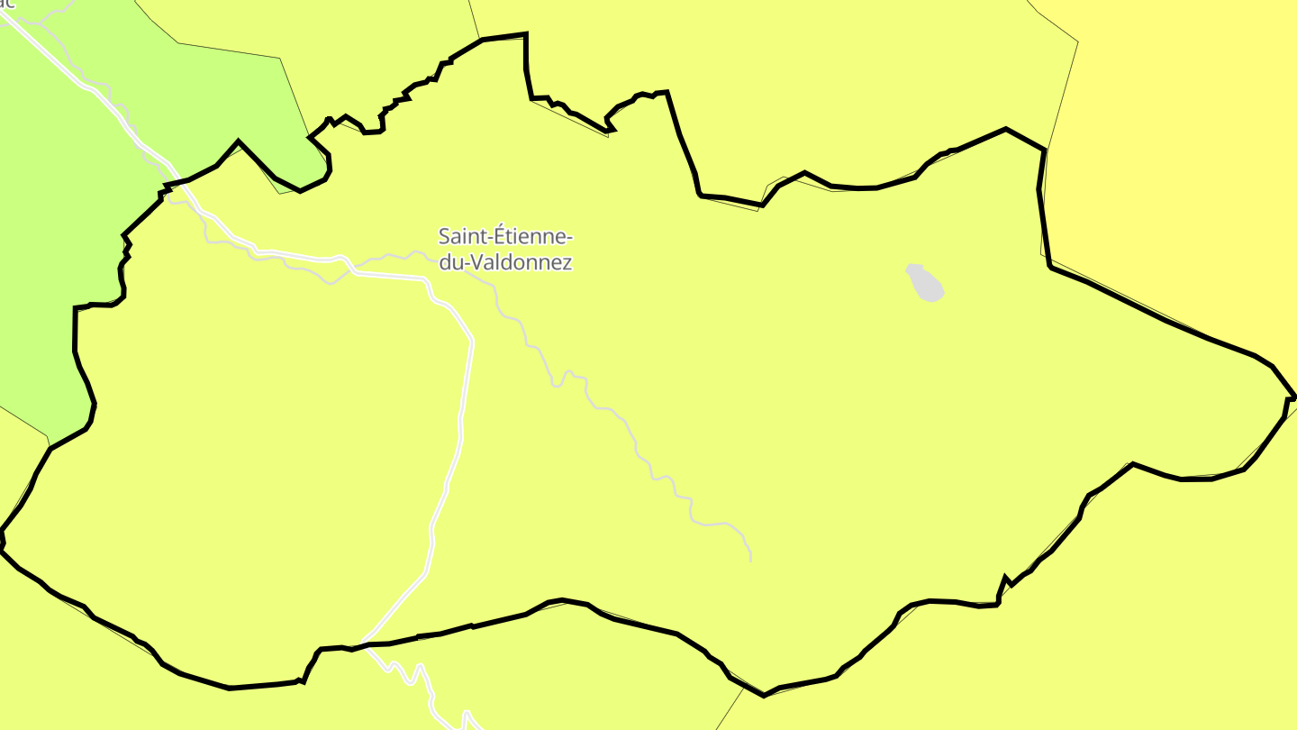 Carte des prix de l'immobilier Saint-Étienne-du-Valdonnez