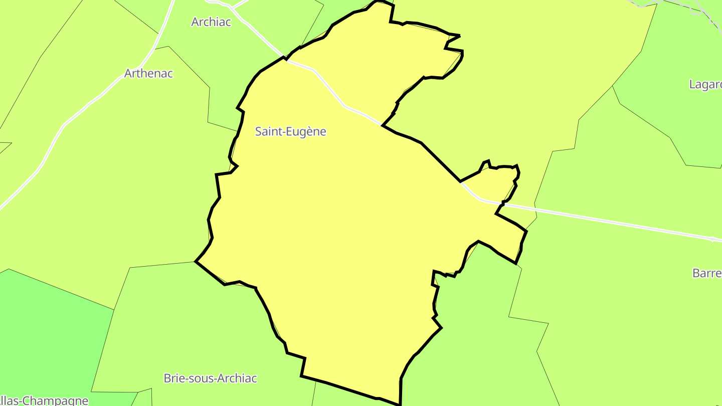 Carte des prix de l'immobilier Saint-Eugène