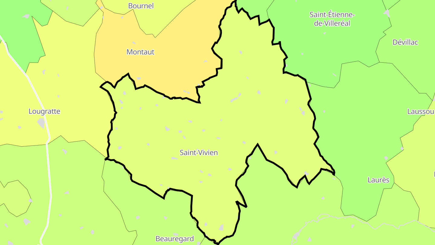 Carte des prix de l'immobilier Saint-Eutrope-de-Born