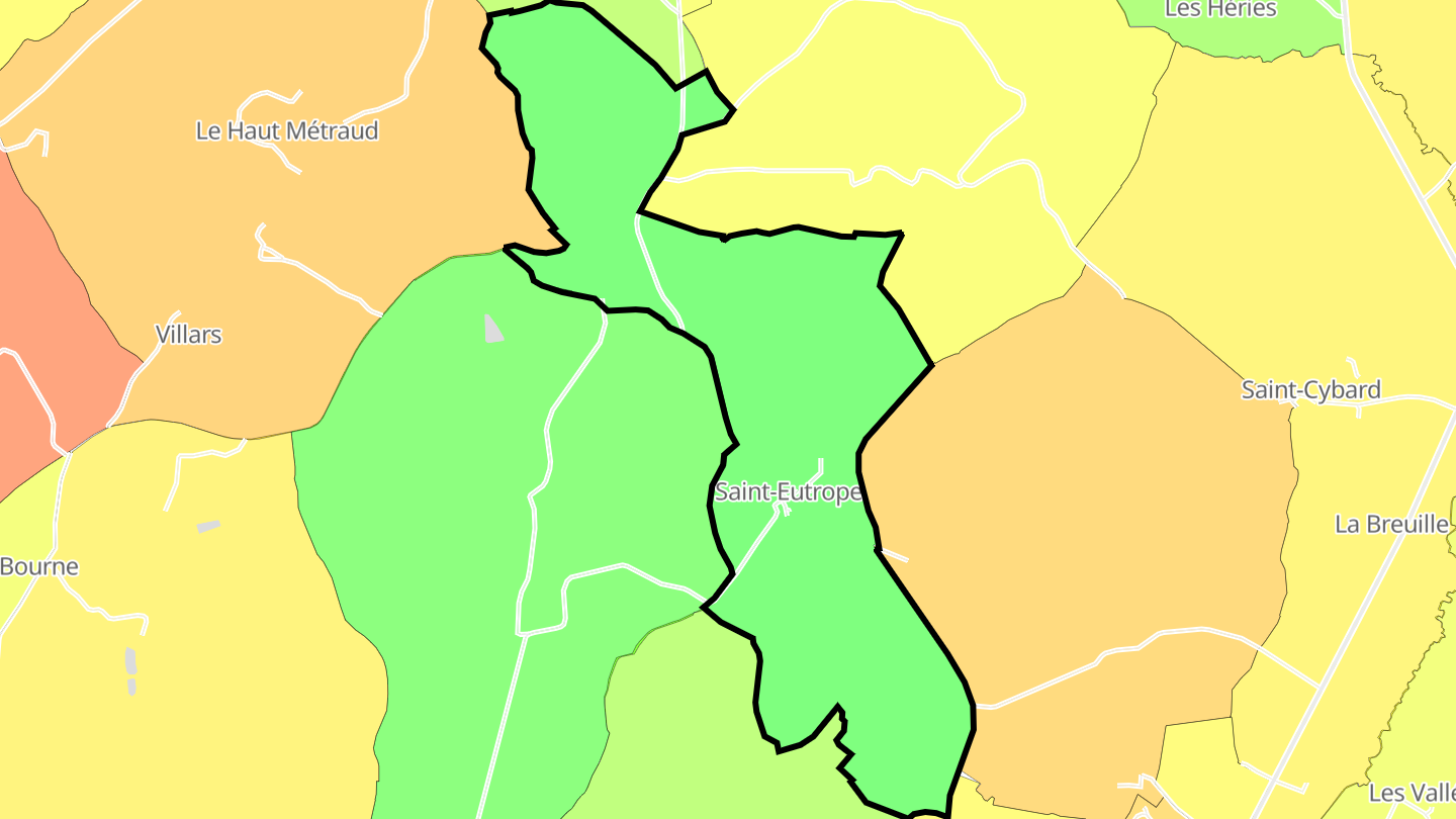 Carte des prix de l'immobilier Saint-Eutrope